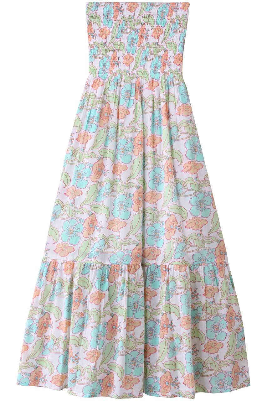 SZ Blockprints MIRA DRESS FLOWER POWER ベアトップドレス (マルチ, M) エスゼット ブロックプリント ELLE SHOP SZ Blockprints MIRA DRESS FLOWER POWER ベアトップドレス (マルチ, M) エスゼット ブロックプリント ELLE SHOP