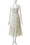 MIRA DRESS FLOWER POWER ベアトップドレス エスゼット ブロックプリント/SZ BLOCKPRINTS