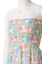 MIRA DRESS FLOWER POWER ベアトップドレス エスゼット ブロックプリント/SZ BLOCKPRINTS