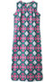 RINA DRESS BUTTON ノースリーブドレス エスゼット ブロックプリント/SZ BLOCKPRINTS ネイビー