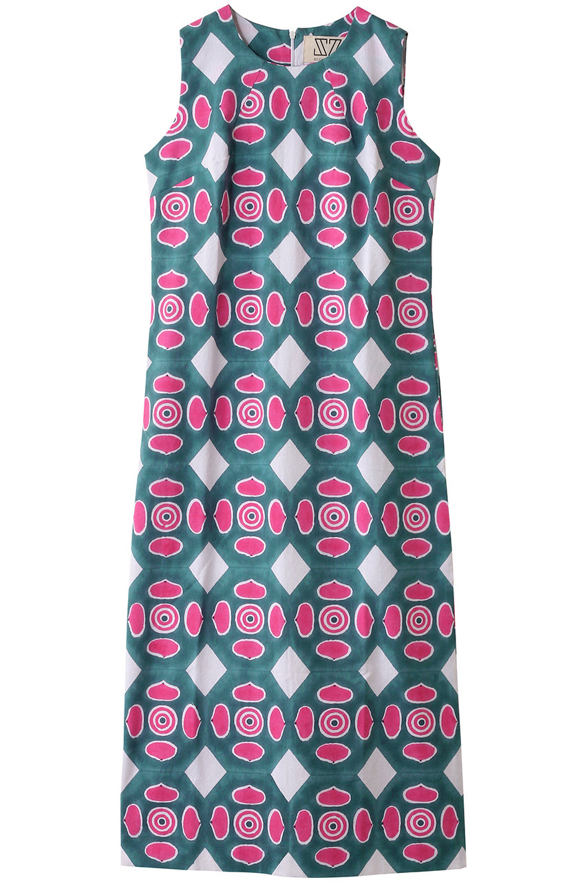 SZ Blockprints RINA DRESS BUTTON ノースリーブドレス (ネイビー, M) エスゼット ブロックプリント ELLE SHOP SZ Blockprints RINA DRESS BUTTON ノースリーブドレス (ネイビー, M) エスゼット ブロックプリント ELLE SHOP