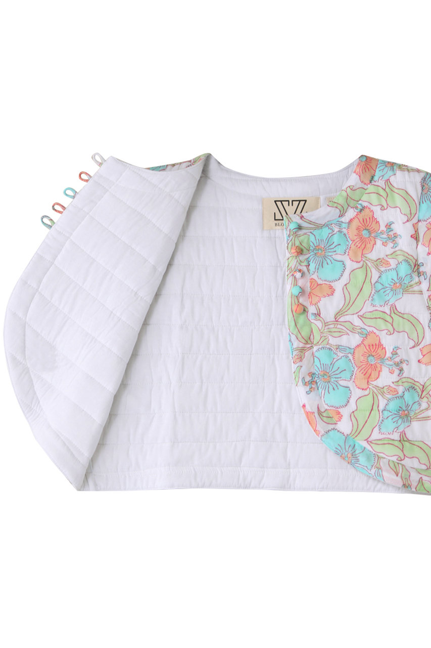 SZ BLOCKPRINTS(エスゼット ブロックプリント)｜BOLERO VEST FLOWER