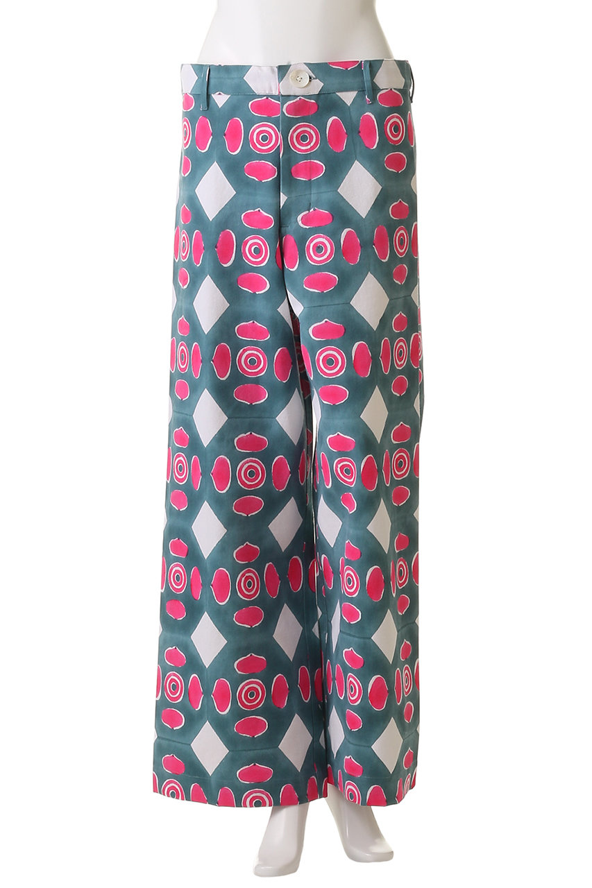 pur ブロックプリント　パンツ ブロックプリント パンツ | pas de calais Online | pas de