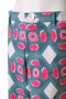 DISCO PANTS BUTTON ワイドパンツ エスゼット ブロックプリント/SZ BLOCKPRINTS