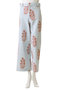 DISCO PANTS POPPY ON THIN STRIPE ワイドパンツ エスゼット ブロックプリント/SZ BLOCKPRINTS