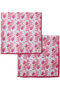 CLOTH SET ESSA クロス2点セット（70×70cm） エスゼット ブロックプリント/SZ BLOCKPRINTS ライトピンク（ESSA）