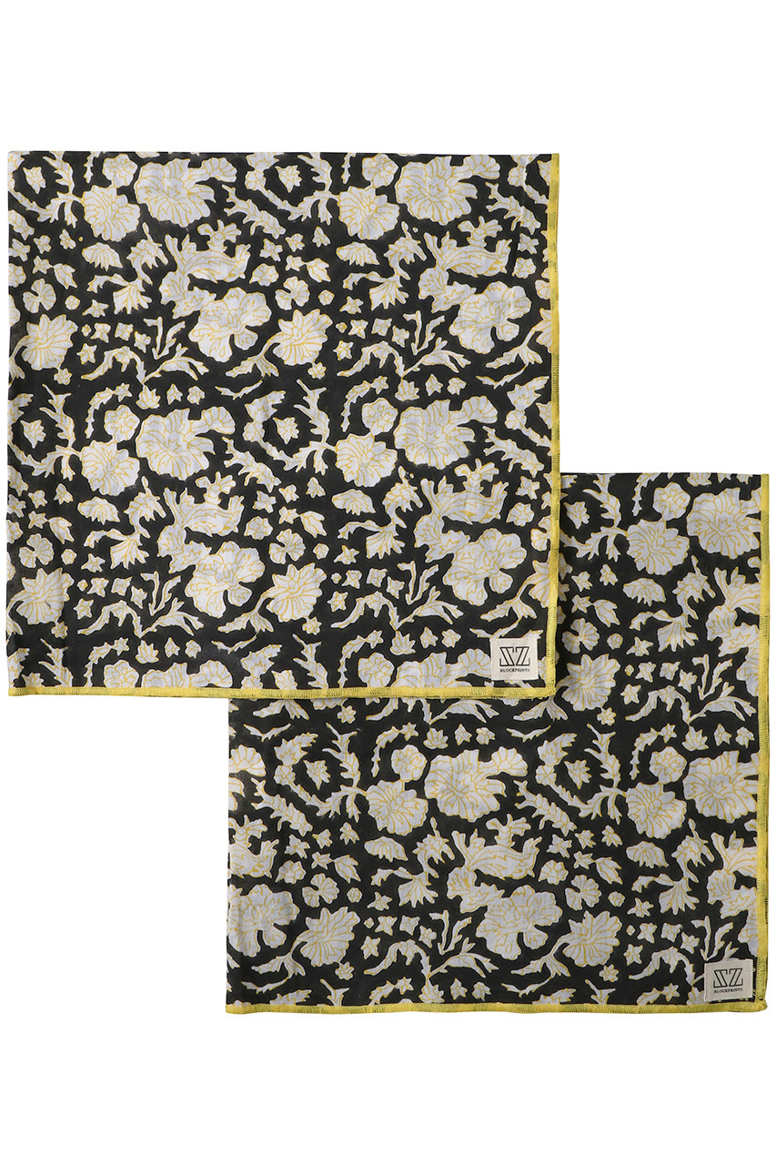 SZ BLOCKPRINTS CLOTH SET NILA クロス2点セット(70×70cm) (ブラック(NILA), F) エスゼット ブロックプリント ELLE SHOP SZ BLOCKPRINTS CLOTH SET NILA クロス2点セット(70×70cm) (ブラック(NILA), F) エスゼット ブロックプリント ELLE SHOP