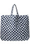 OVERSIZE TOTE CHECK オーバーサイズトートバッグ エスゼット ブロックプリント/SZ BLOCKPRINTS