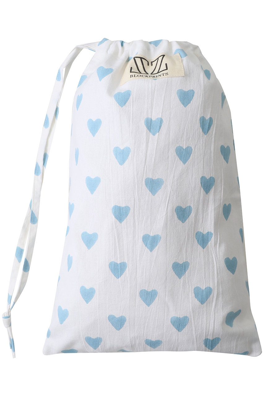 SZ Blockprints LAUNDRY BAG トラベルポーチ SMALL (ブルー(HEART), F) エスゼット ブロックプリント ELLE SHOP SZ Blockprints LAUNDRY BAG トラベルポーチ SMALL (ブルー(HEART), F) エスゼット ブロックプリント ELLE SHOP
