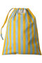 LAUNDRY BAG トラベルポーチ MEDIUM エスゼット ブロックプリント/SZ BLOCKPRINTS イエロー（STRIPE）