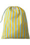 LAUNDRY BAG トラベルポーチ LARGE エスゼット ブロックプリント/SZ BLOCKPRINTS イエロー（STRIPE）