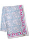TABLE CLOTH NILA テーブルクロス LARGE（183×275cm） エスゼット ブロックプリント/SZ BLOCKPRINTS ライトブルー（NILA）