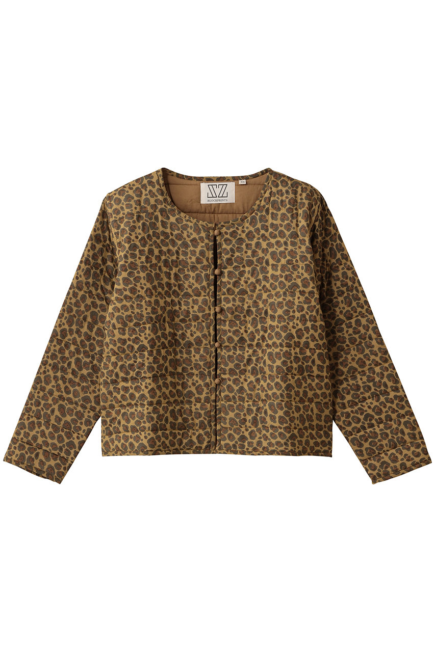 SZ BLOCKPRINTS QUILTED JACKET LEOPARD キルティングジャケット (ブラウン, S) エスゼット ブロックプリント ELLE SHOP SZ BLOCKPRINTS QUILTED JACKET LEOPARD キルティングジャケット (ブラウン, S) エスゼット ブロックプリント ELLE SHOP