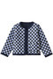 POPPY JACKET DOUBLE CHECK リバーシブルジャケット エスゼット ブロックプリント/SZ BLOCKPRINTS ブルー