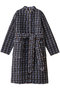 JIYA COAT DAFFODIL スタンドカラーコート エスゼット ブロックプリント/SZ BLOCKPRINTS ブラック