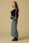 CANVAS SKIRT DOUBLE CHECK キャンバススカート エスゼット ブロックプリント/SZ BLOCKPRINTS