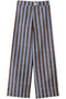 DISCO PANTS DOUBLE THICK STRIPE ワイドパンツ エスゼット ブロックプリント/SZ BLOCKPRINTS パープル