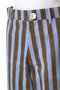 DISCO PANTS DOUBLE THICK STRIPE ワイドパンツ エスゼット ブロックプリント/SZ BLOCKPRINTS