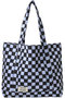 SMALL TOTE DOUBLE CHECK スモールトートバッグ エスゼット ブロックプリント/SZ BLOCKPRINTS ブルー