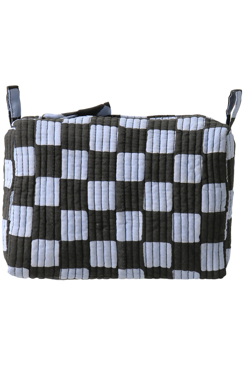SZ BLOCKPRINTS SMALL MAKEUP POUCH DOUBLE CHECK ポーチ (ブルー, F) エスゼット ブロックプリント ELLE SHOP SZ BLOCKPRINTS SMALL MAKEUP POUCH DOUBLE CHECK ポーチ (ブルー, F) エスゼット ブロックプリント ELLE SHOP