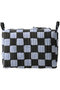 SMALL MAKEUP POUCH DOUBLE CHECK ポーチ エスゼット ブロックプリント/SZ BLOCKPRINTS
