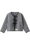 OUILTED JACKET DOUBLE THICK STRIPE リバーシブルジャケット エスゼット ブロックプリント/SZ BLOCKPRINTS ブラック