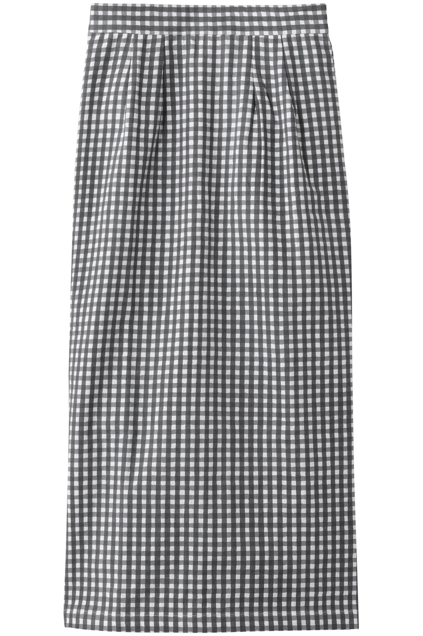 エスゼット ブロックプリント/SZ BLOCKPRINTSのCANVAS SKIRT GINGHAM キャンバススカート(ブラック/4310500012)