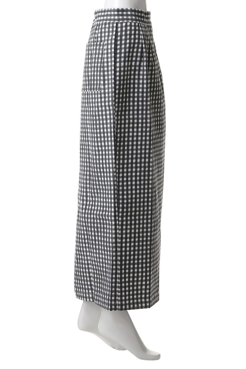 SZ BLOCKPRINTS(エスゼット ブロックプリント)｜CANVAS SKIRT GINGHAM