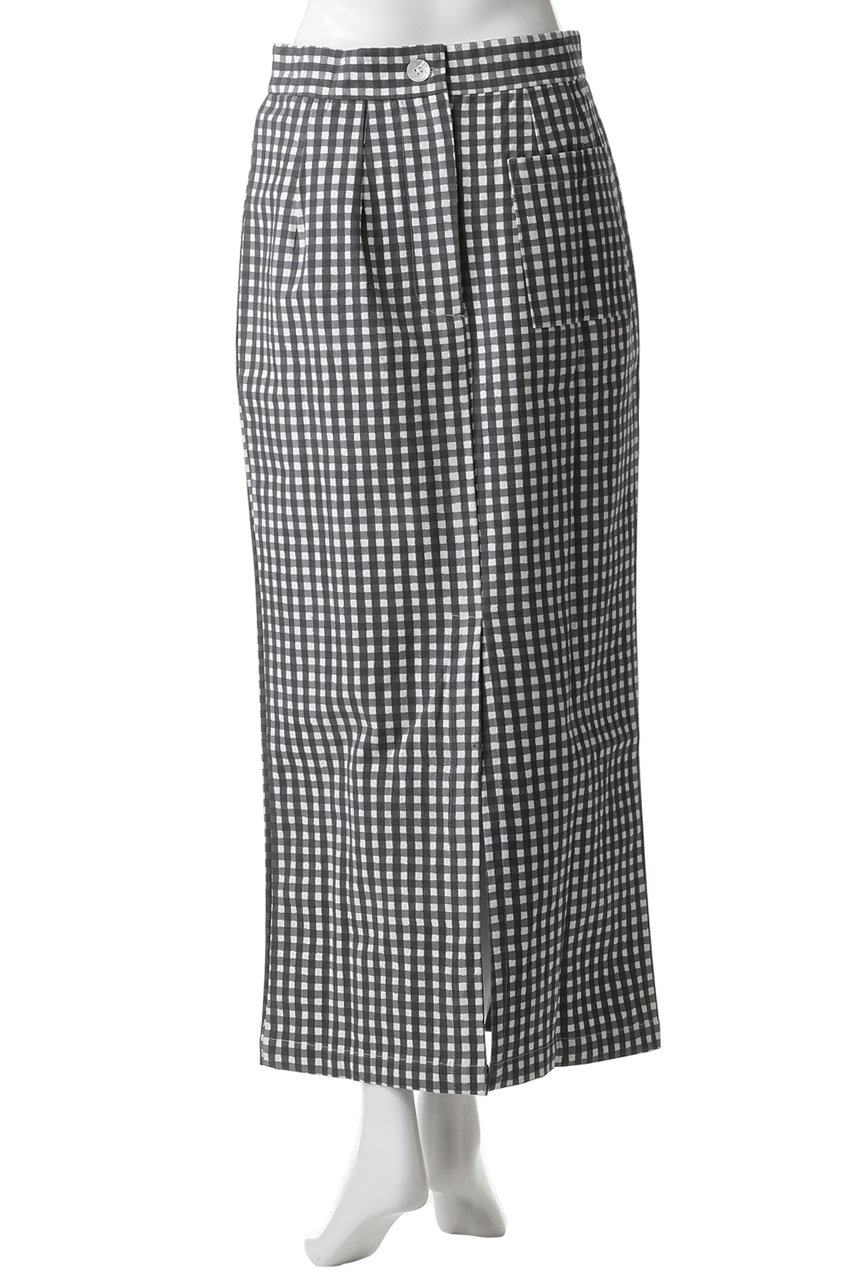 SZ Blockprints ロングスカート（チェック） SZ BLOCKPRINTS(エスゼット ブロックプリント)｜CANVAS SKIRT GINGHAM