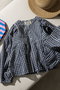 EVA TOP GINGHAM ブラウス エスゼット ブロックプリント/SZ BLOCKPRINTS