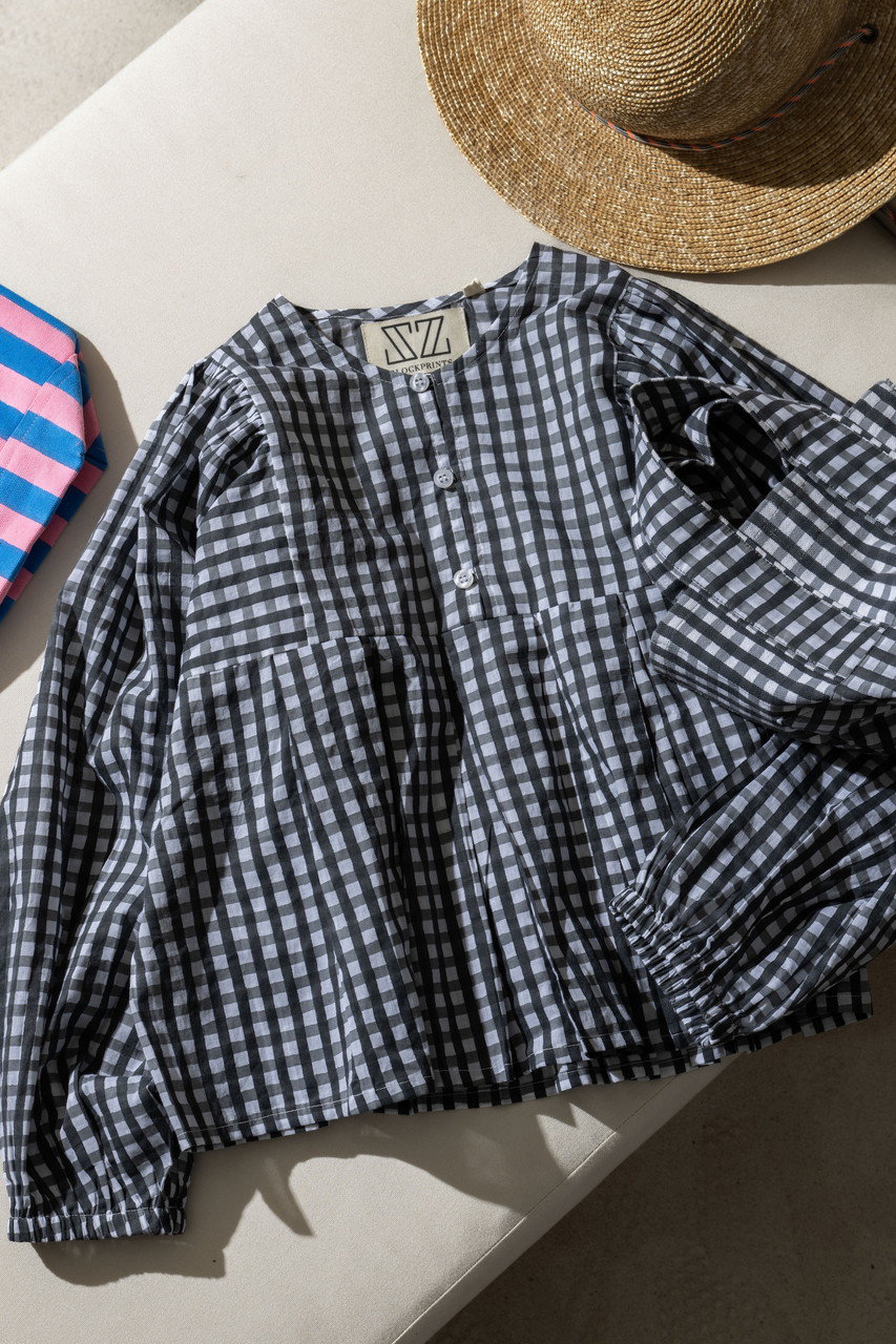 SZ BLOCKPRINTS(エスゼット ブロックプリント)｜EVA TOP GINGHAM