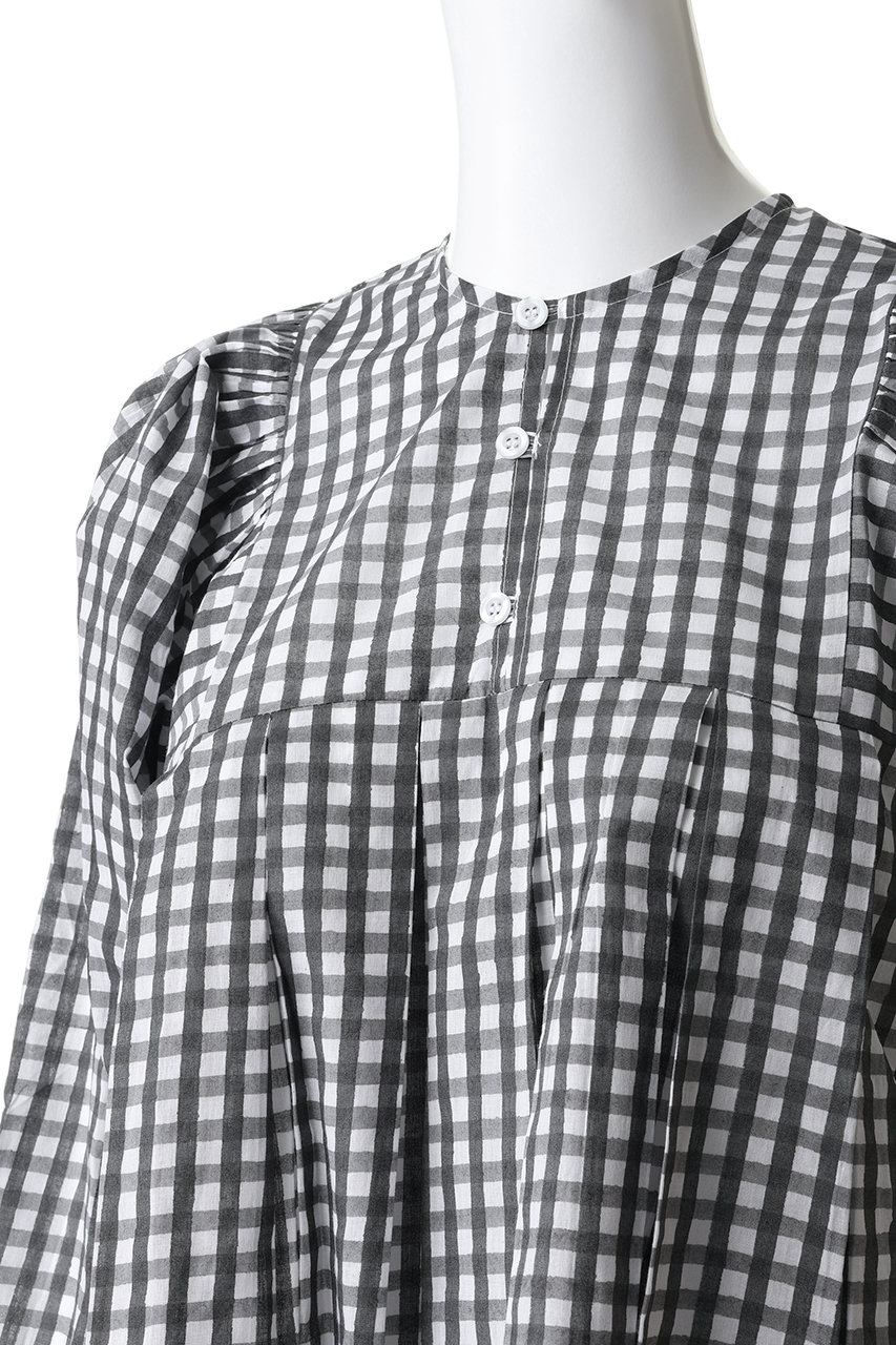 シャツ+ブラウス(長袖+七分) SZ BLOCKPRINTS  EVA TOP IN VIOLET SZ BLOCKPRINTS(エスゼット ブロックプリント)｜EVA TOP GINGHAM