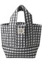 MINI MAINE TOTE GINGHAM トートバッグ エスゼット ブロックプリント/SZ BLOCKPRINTS ブラック