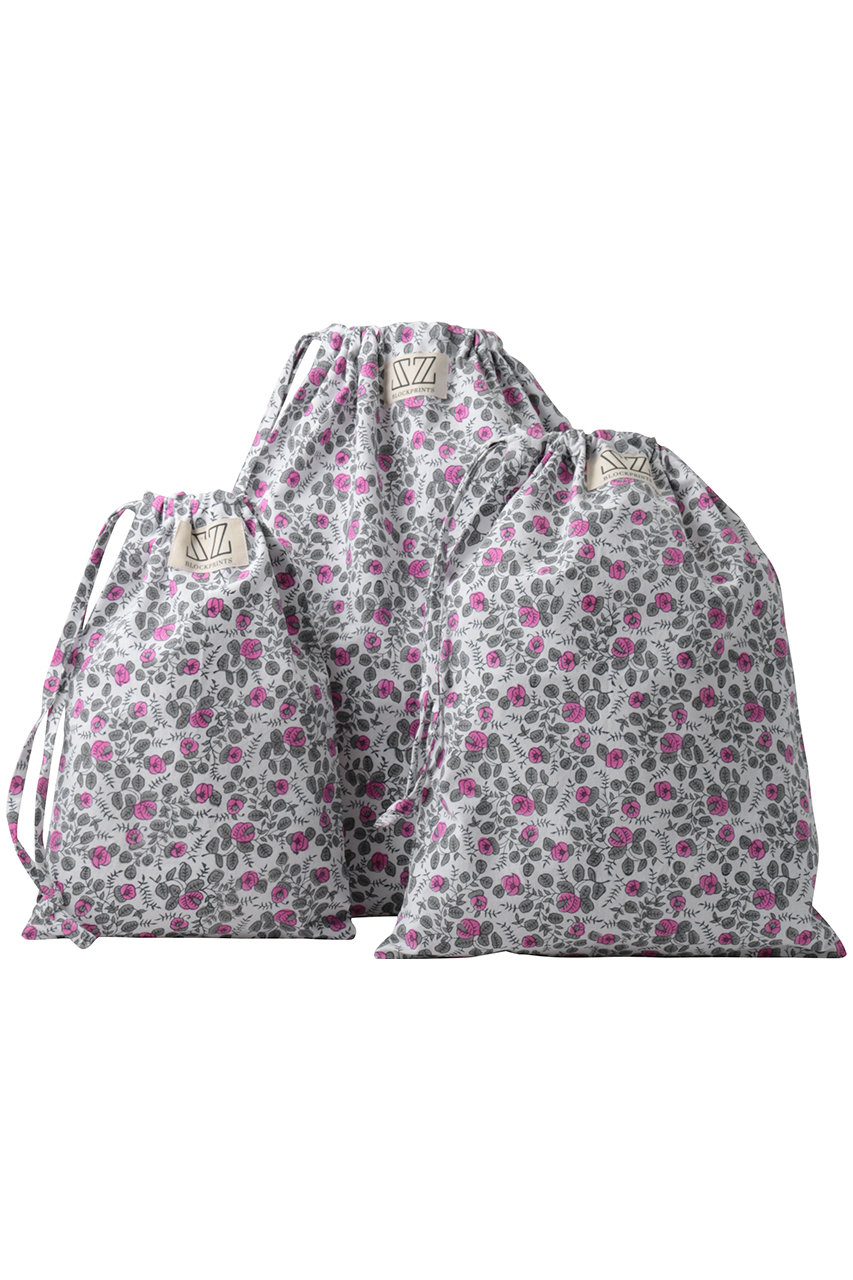 エスゼット ブロックプリント/SZ BLOCKPRINTSのLAUNDRY BAG BLUEBERRY トラベルポーチセット(グレー/4311100013)