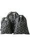 LAUNDRY BAG HEART COOKIE トラベルポーチ エスゼット ブロックプリント/SZ BLOCKPRINTS ブラック