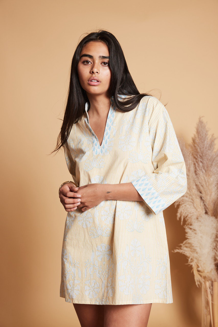 SZ BLOCKPRINTS(エスゼット ブロックプリント)｜SHORT DOUCE DRESS