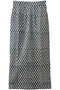 CANVAS SKIRT PATTI キャンバススカート エスゼット ブロックプリント/SZ BLOCKPRINTS ネイビー