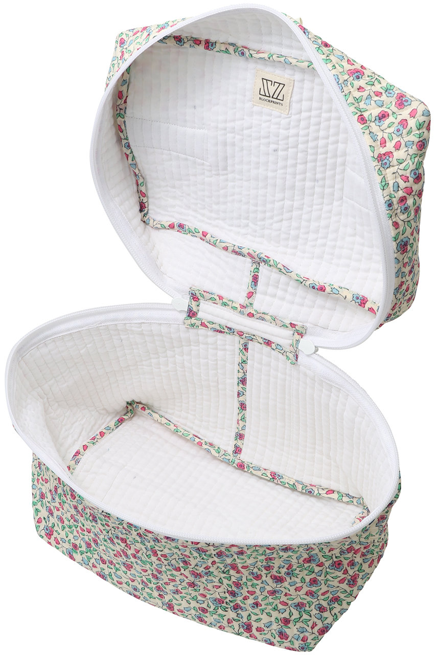 SZ BLOCKPRINTS(エスゼット ブロックプリント)｜TOILETRY BAG PRIMROSE