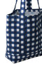【ELLESHOP限定】SMALL TOTE GINGHAM トートバッグ エスゼット ブロックプリント/SZ BLOCKPRINTS