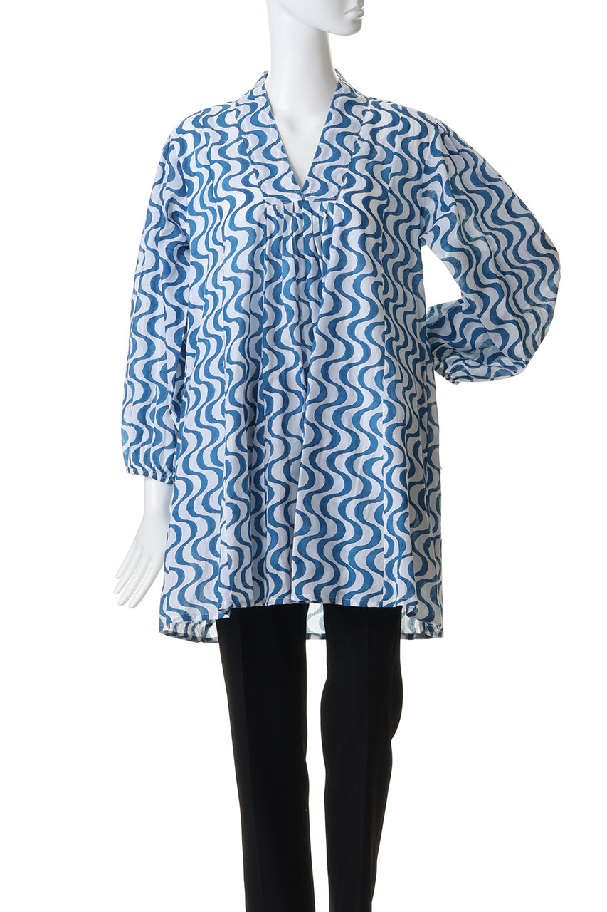 SZ BLOCKPRINTS(エスゼット ブロックプリント)｜LARA DRESS WAVY