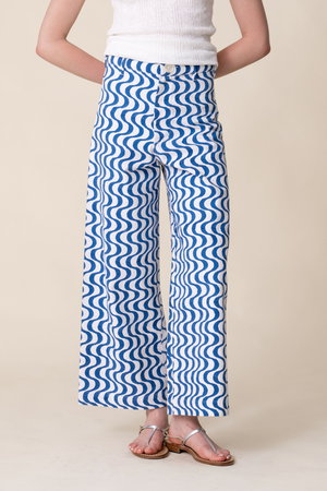 エスゼット ブロックプリント/SZ BLOCKPRINTSのDISCO PANTS WAVY ワイドパンツ(110600/110601)