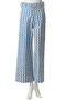 DISCO PANTS WAVY ワイドパンツ エスゼット ブロックプリント/SZ BLOCKPRINTS