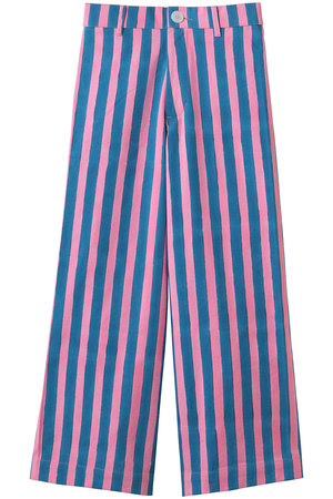 エスゼット ブロックプリント/SZ BLOCKPRINTSのDISCO PANTS DOUBLE THICK STRIPE ワイドパンツ(110600/110601)