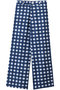 DISCO PANTS GINGHAM ワイドパンツ エスゼット ブロックプリント/SZ BLOCKPRINTS ネイビー