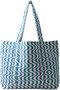 MEDIUM TOTE WAVY トートバッグ エスゼット ブロックプリント/SZ BLOCKPRINTS
