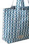 MEDIUM TOTE WAVY トートバッグ エスゼット ブロックプリント/SZ BLOCKPRINTS