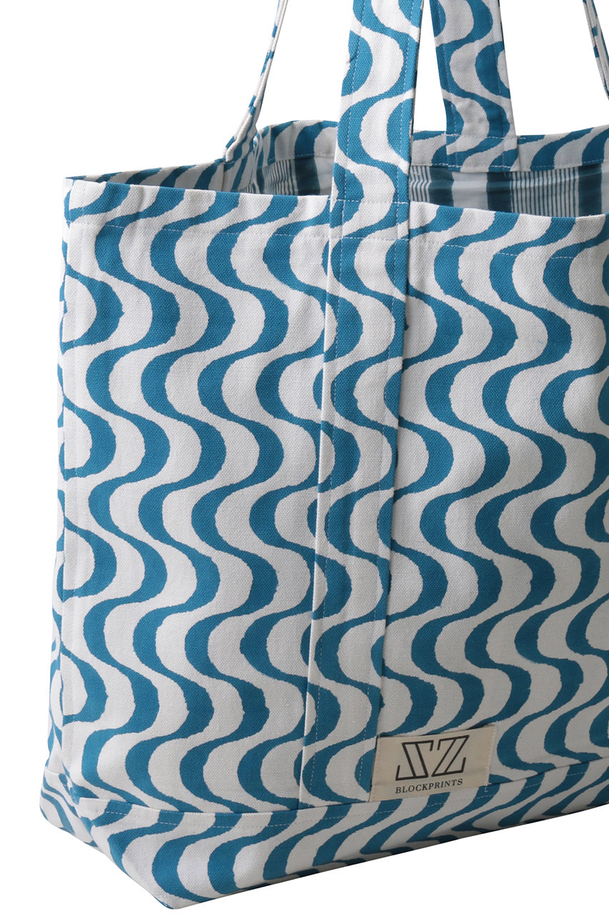 SZ BLOCKPRINTS(エスゼット ブロックプリント)｜MEDIUM TOTE WAVY
