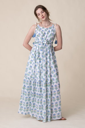 エスゼット ブロックプリント/SZ BLOCKPRINTSのALEXANDRA DRESS FLEUR キャミソールドレス(110500/110503)