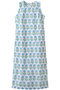 RINA DRESS FLEUR ノースリーブドレス エスゼット ブロックプリント/SZ BLOCKPRINTS ブルー