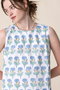 RINA DRESS FLEUR ノースリーブドレス エスゼット ブロックプリント/SZ BLOCKPRINTS